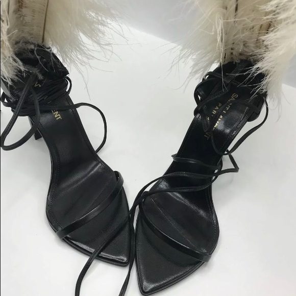 SAINT LAURENT Talitha Leather Sandals - Picture 4 of 6